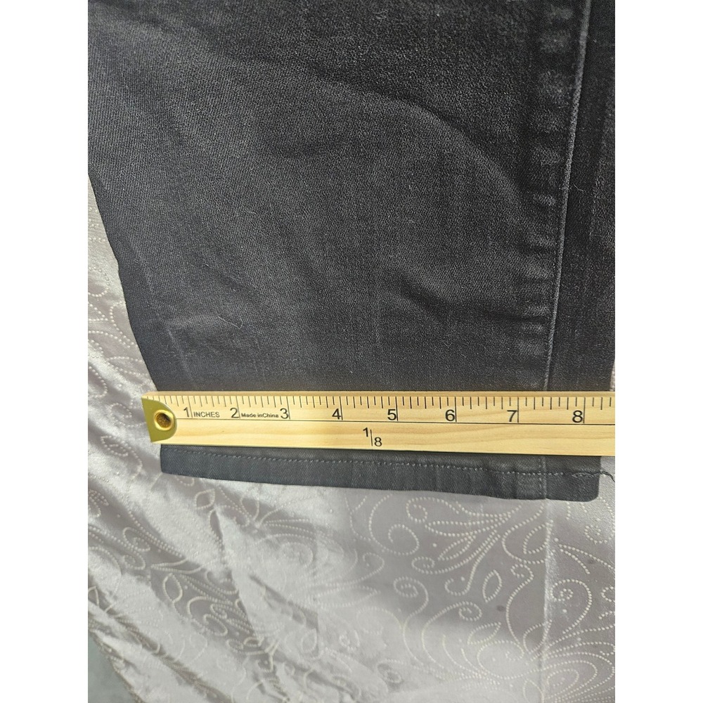 LC Lauren Conrad Barely Bootcut Black Jeans Womens Size 14 Stretch Denim - Picture 8 of 8